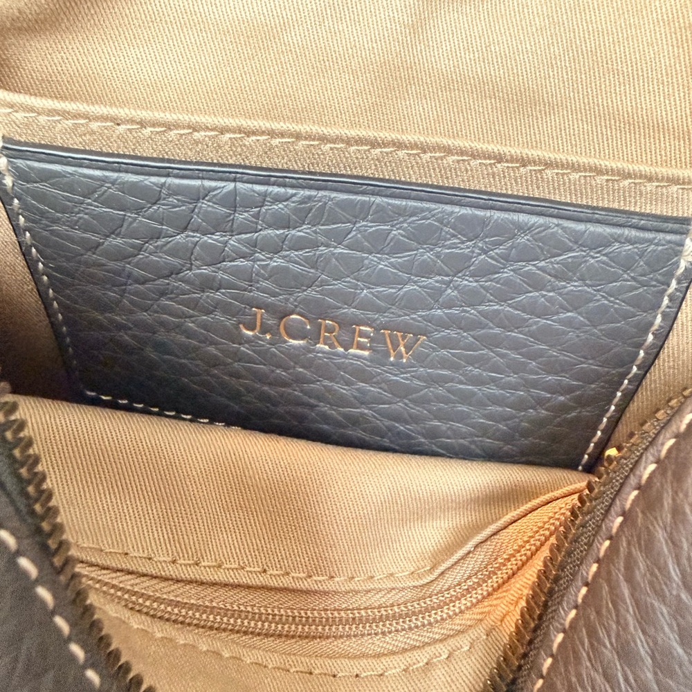 J. Crew Pebbled Leather Crossbody - Picture 6 of 7